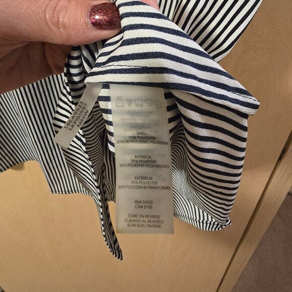 Karl Lagerfeld Paris Yagavi Button Up Ruffle Blouse - Picture 4 of 6